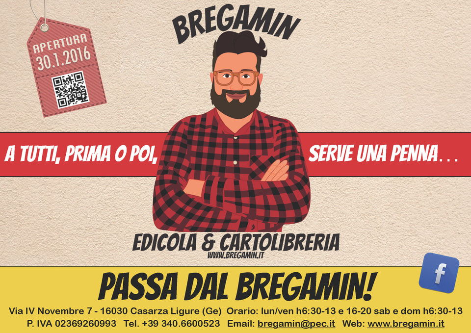 Bregamin Edicola & Cartoleria - A tutti, prima o poi, serve una penna